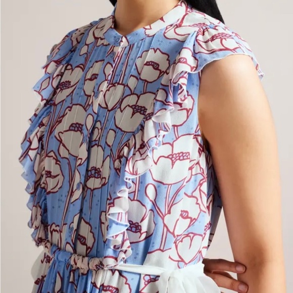 TED BAKER London dress.TED size4.US size10.Poppy print. - Picture 6 of 12